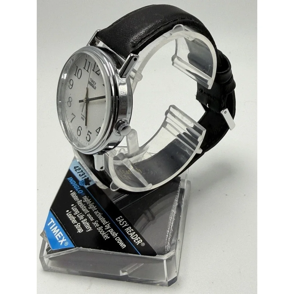 Timex New Battery Mens Watch 2000‎ Vintage New Old Stock 34MM 7.5